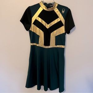 Marvel Loki Dress Cosplay Costume Hot Topic NWT LARGE HALLOWEEN COMICON